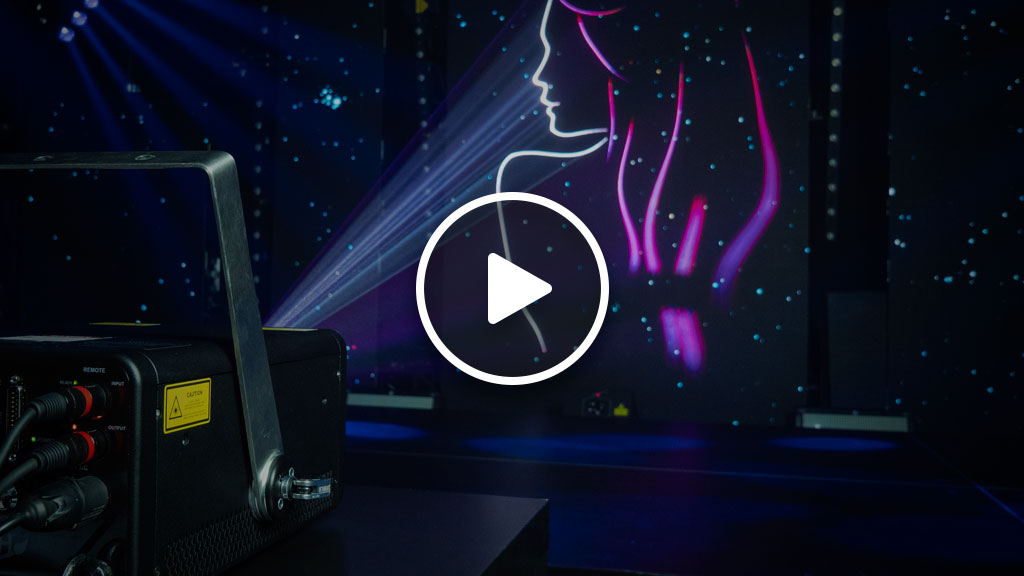 KVANT K3RGBS_Beambrush　3Wフルカラーレーザー　レーザーのビームを太くできる。